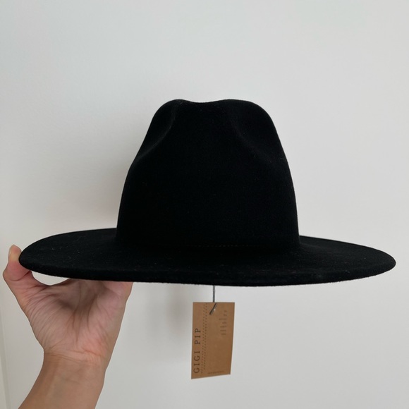 Gig Pip Wes Fedora in Black sz 57cm (S/M) - Picture 2 of 4